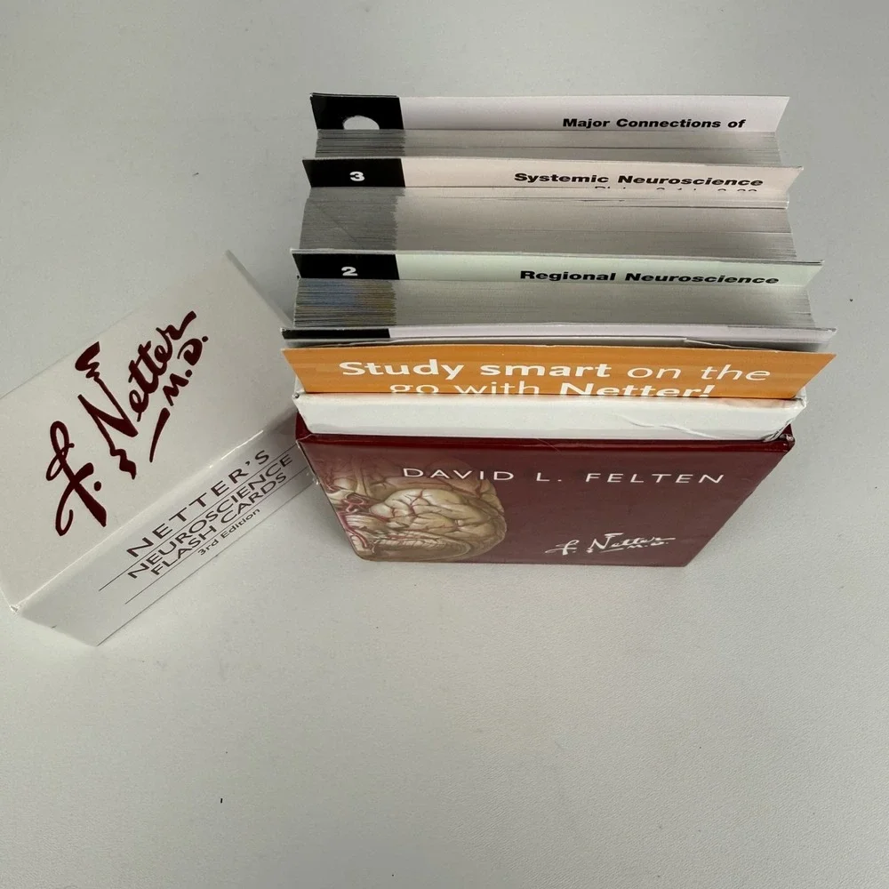 Netter's Neuroscience Flash Cards 3rd Edition‎ by David L. Felten - Used